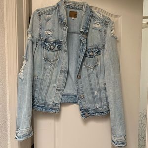 American Eagle distressed jean jacket